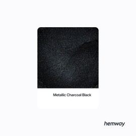 Hemway 100 g / 3.5 oz Metallic Charcoal Black Premium Grout Powder | Concrete Coloured Dye Pigment | Render Mortar Powdered Brick Toner | Suitable for Bathroom & Kitchen | High Colour Saturation