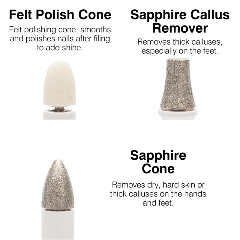Rio Precision Pro Electric Nail File (White/Gold)