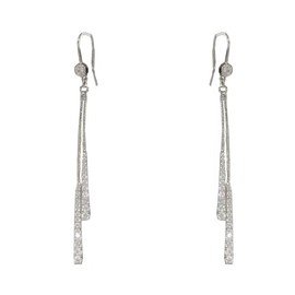 YDSURE Silver Earrings, Women's, Simple Design, Dangling Metallic, Hypoallergenic, Ring, 18K Gold, Sparkling, 925 Silver, Diamond, Metal Allergy-Free Pearl, Pearl Simple, Sparkling Fashion