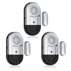 Sanjie Door Alarms When Opened,Door Window Alarm Sensors for Kids Safety/Home Security/Pool/Garage/Dementia/Toddler/Travel Security,Easy to Install,Volume Control/Loud Alert,Long Battery Life,3 Pack