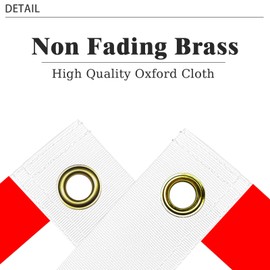 Croatia Flag 3x5 Double Sided Croatian National Flag Three Layer 240D Polyester Fiber Bright Color with Durable Canvas Header and 2 Non Fading Brass Grommets