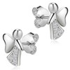 MATERIA by Matthias Wagner SO-234 Angel Stud Earrings 925 Silver