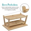 ECR4Kids Sit n' Stash Rectangular Table, Classroom Storage, Natural