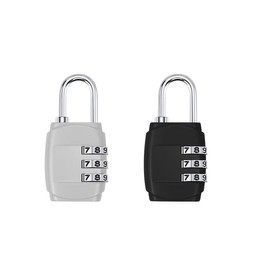 2pcs Luggage Locks - 3 Digit Combination Padlock Codes - Stylish Padlocks with Code - Rustproof Luggage Locks for Suitcases - Small Padlock,Suitcase Padlocks,for Suitcase Padlocks,Gym Locker Padlocks