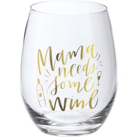 Mama Needs Some Wine Stemless Wine Glass 15 fl oz