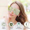VEGCOO Maschera per gli occhi in giada, da donna, maschera