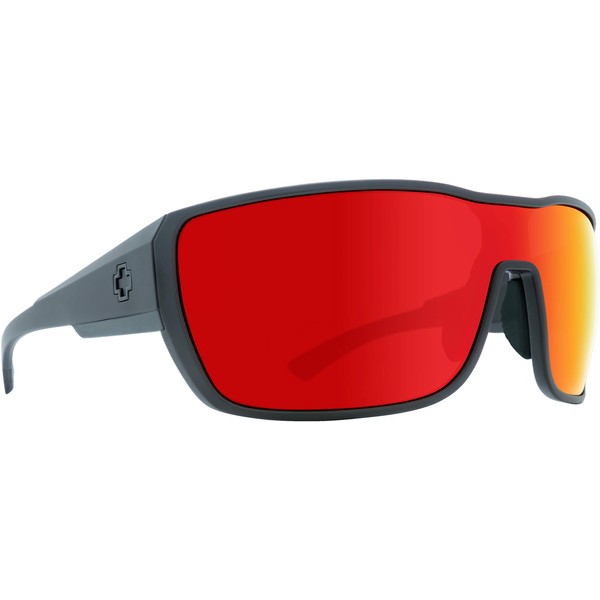 Spy Tron 2 Sunglasses-Matte Black-Gray Green/Red Spectra