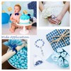 25 Pieces Blue Baptism Rosary Mini Rosaries Small Rosary Party