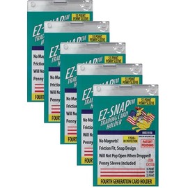 5-Count Pro-Mold 55pt EZ-Snap Trading Card Holders Holds Sleeved Card UV Protection CH55SA