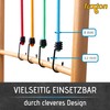 fuxton Set of 12 Tie Down Straps with Hooks, 4