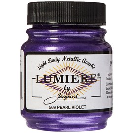 Jacquard Lumiere Metallic Acrylic Paint 2.25 Ounces-Pearlescent Violet