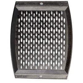 Lodge Pre-Seasoned Cast Iron Rectangle Grill Topper - Use on the Grill - Grilling Pan Designed to Protect Food from Falling Through the Grate - Cast Iron 15 Inch