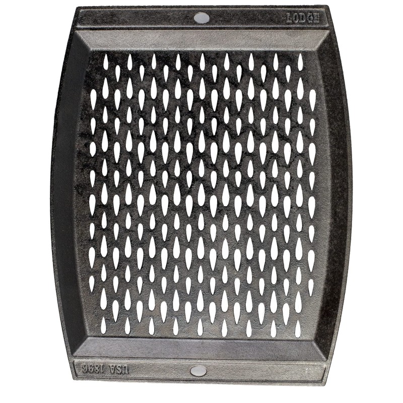Lodge Pre-Seasoned Cast Iron Rectangle Grill Topper - Use on