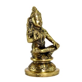 ESPLANADE Ayyappa Statue - 4.25" Inches | Aiyyappa Swamy | Ayyapan Statue | Pooja Idols | Home Decor