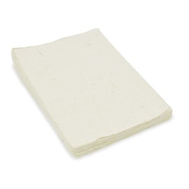 Kathmandu Valley Co. 4x6 Inch Handmade Lokta Card Stock Paper with Deckle Edge. Tree-free Lokta Paper for Vintage Stationery, Printing, Thank-you Notes, and Invitations. Handmade in Nepal (25 Sheets)