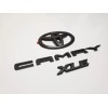 Toyota OEM New Matte Black out Overlay Emblem Badge Kit