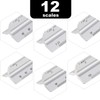 6 Pcs Triangular Ruler Set Aluminum Architect Ruler Engineering Scale