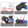 Eacam Ferrule Crimping Tool Kit, Self-adjustable Ratchet Wire Ferrule Crimper