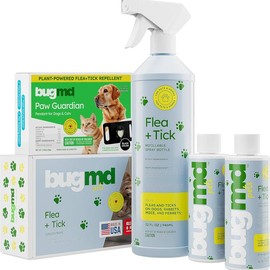 BugMD Flea and Tick Concentrate (3.7 oz, 2-Pack) – Natural Essential Oil Spray for Fleas, Ticks, and Mites in Pets, Safe for Dogs:_Deluxe Kit