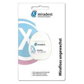 Miradent Zahnseide Mirafloss Ungewachst 20 m