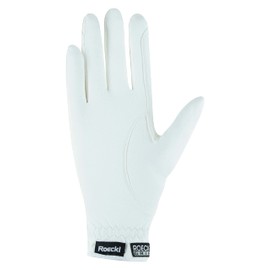 Roeckl Sports equestrian gloves ROECK-GRIP, summer riding glove, white 8.5