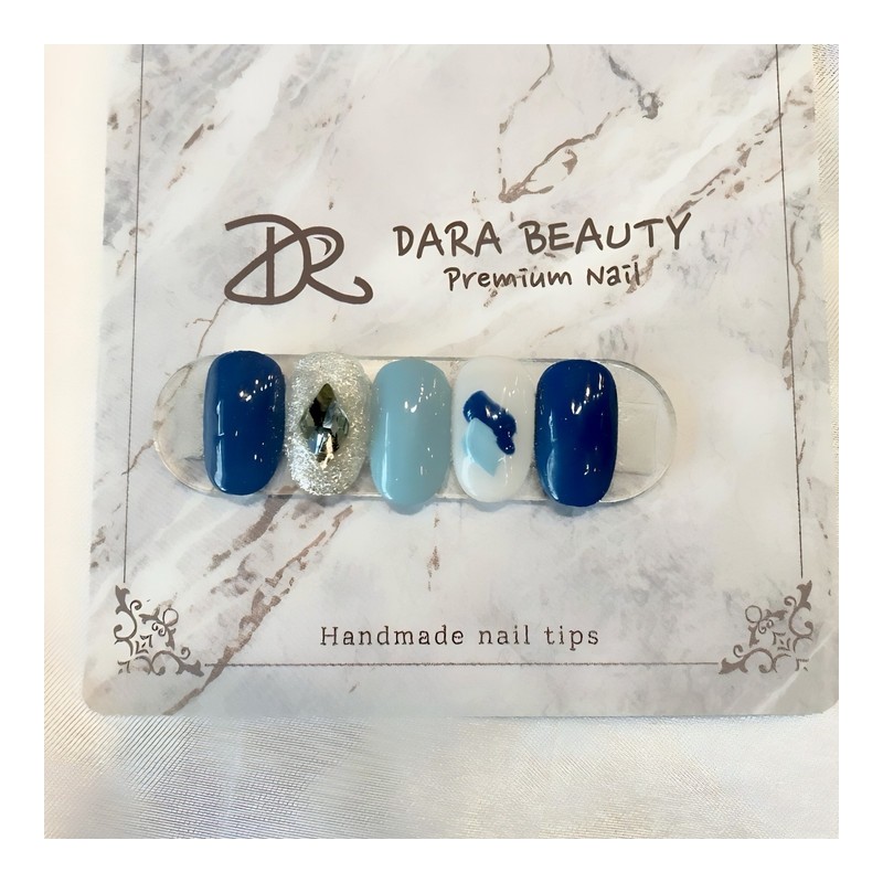 Dara Beauty May Art of the MonthBlue Paint Nails❣ -
