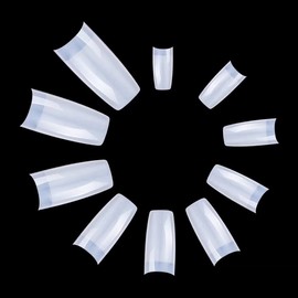 Nail Tips - 500 Piece Nail Tips, False Nails, Acrylic UV Gel, Natural French Fake Nails with Box for Women / Girls