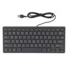 78 Key Ultra Slim Wired Keyboard Ergonomic QWERTY Layout Dual