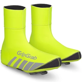 GripGrab Unisex Gripgrab Racethermo Waterproof Winter Cycling Overshoes Neoprene Windproof Thermal Road Bike Shoe Covers, Yellow Hi-Vis, XXXL EU 48 49 - UK 13 14