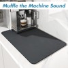AMOAMI-Coffee Mat Hide Stain Rubber Backed Absorbent Dish Drying Mat