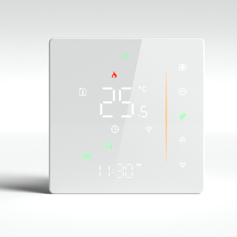 Boiler Heating Thermostat PC ABS 5A Wall Mounted WIFI Programmable