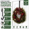 HappyFiller 15‑25" Wreath Hanger for Front Door, Over the Door