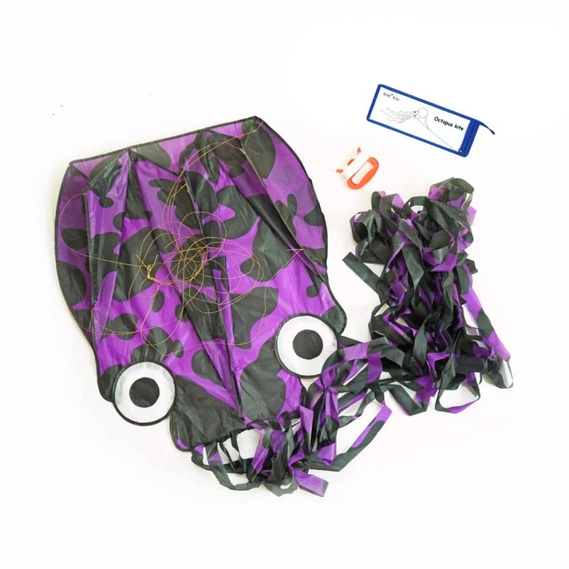 Kizh Kite Octopus Large Frameless Soft Parafoil Kites 157 Inchs