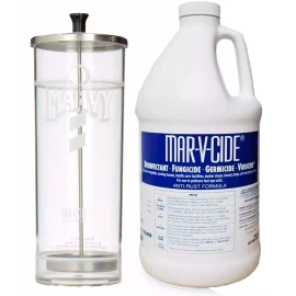 Marvy Jarra Barbicide No 4 38oz + Mar V Cide 64oz Viucida
