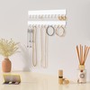 Josmimic Wall Necklace Organizer Holder: Wall Mounted Jewelry Hanging Storage