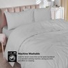 SSW HOMES Super King Duvet Cover Set (Grey) - 3