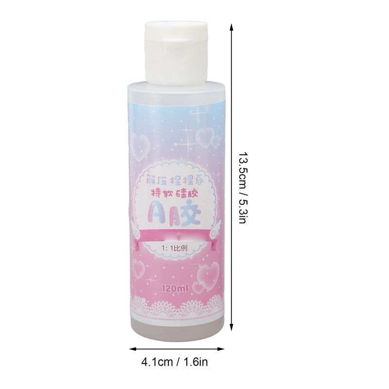 Liquid Translucent Silicone DIY Elasticity Kneaded Squeezed Clear Silicone Rubber