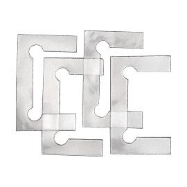 C.R. LAURENCE V1E4GKCLR CRL Clear Gasket Replacement Kit for Vienna Hinges