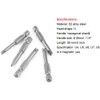 Hilitand 5pcs 50mm Long U-Shaped Screwdriver Bits U-Shaped Bits S2