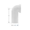 Sanitop-Wingenroth 21642 5 connection bend for stand WC | White