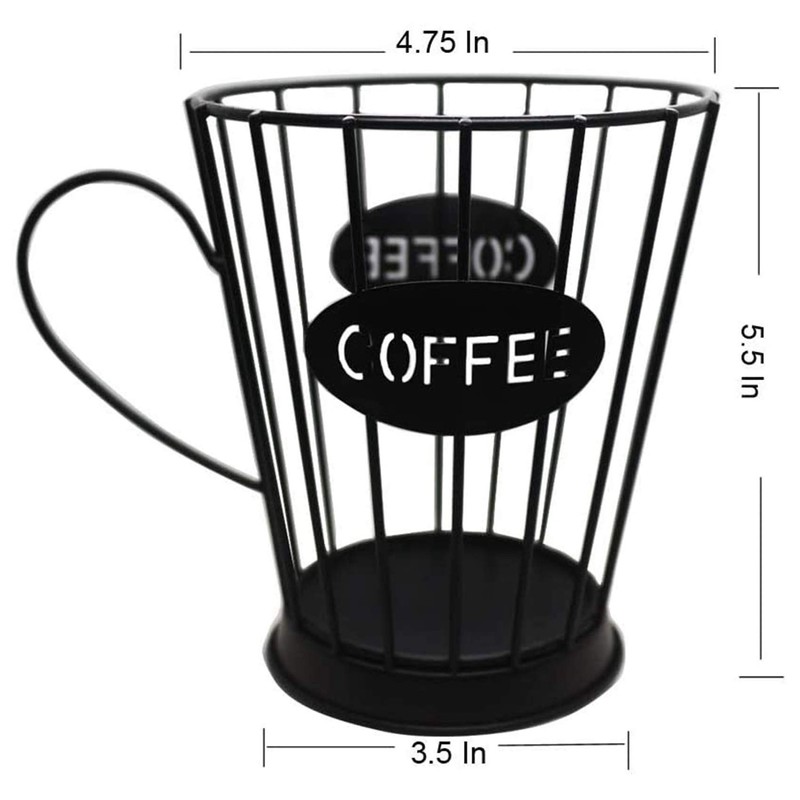 Hausdec Coffee Pods Holder Coffee Capsules Storage Basket Kitchen Counter
