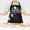 Cat Apron Cat Lovers Apron Cute Cat Apron with Pockets