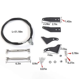 JeCar Limb Risers Kit Hood Protective Sub-line Branches Brackets Exterior Accessories for 2007-2018 Jeep Wrangler JK JKU, 2PCS