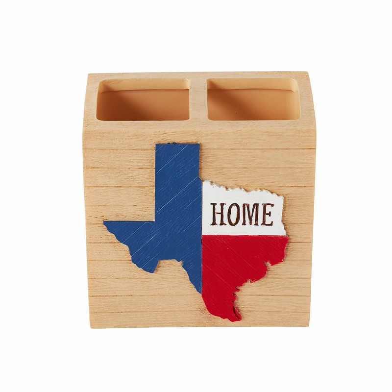 SKL Home State of Texas Toothbrush Holder, Multi