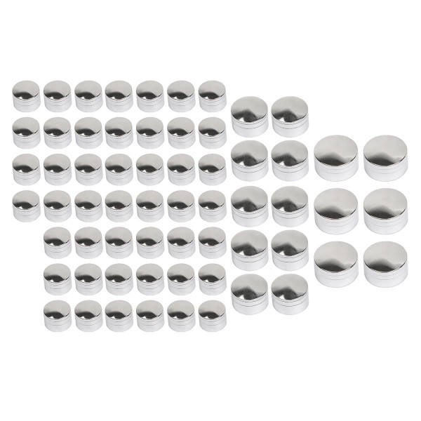 Unbranded 62Pcs Chrome Engine Bolt Caps Cover For Harley Touring