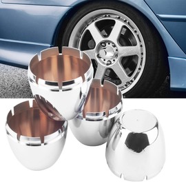 RhinoTuning 4 PCS 72.5mm Wheel Center Caps Compatible with 2.75" 2-3/4" BORE Dome Wheel Rim, OD: 2.85"(72.5 mm) ID: 2.76"(70 mm) Chrome Silver ABS