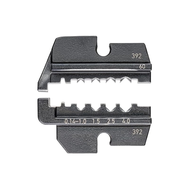 Knipex 97 49 60 Crimping Dies for Turned Contacts, Black