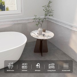 Adolif 10 Pcs Carrara White Marble Chair Rail Trim Molding, 1.8x12 Inch Bullnose Edge for Bathroom Kitchen Shower Livingroom Walls, Polished