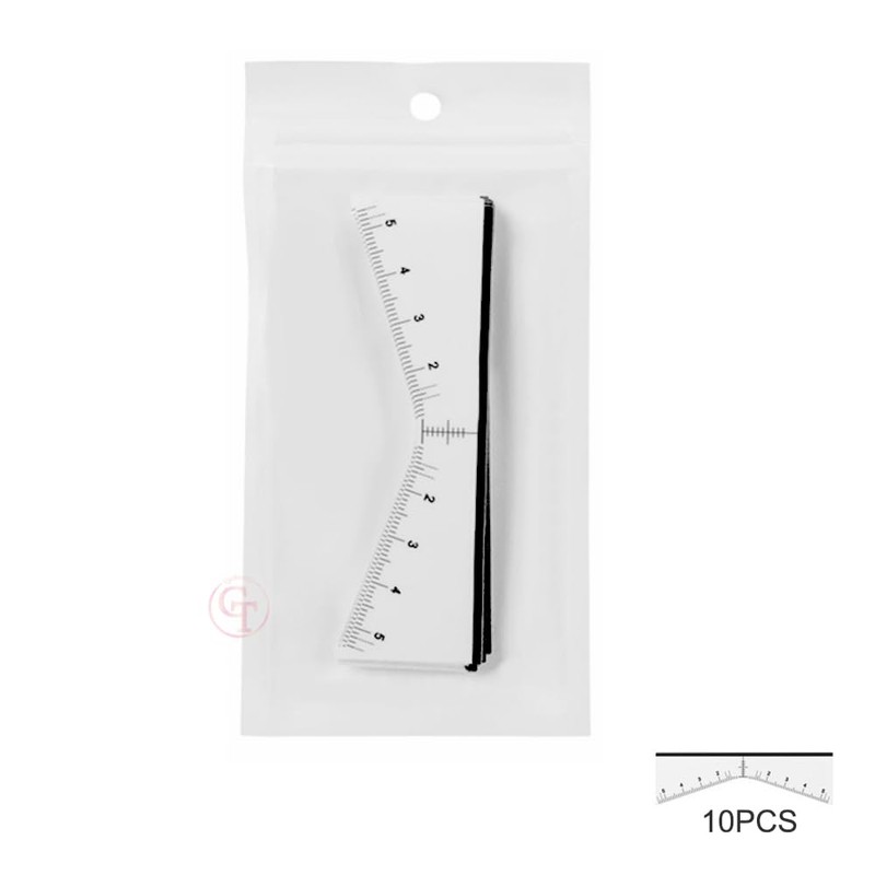 10pcs/bag Disposable Brow Shape Design Stickers Microblading Mapping Brow Tools