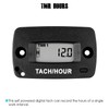 Taikemeti RPM Tachometer, Hour Meter, Waterproof Index IP67, Suitable for